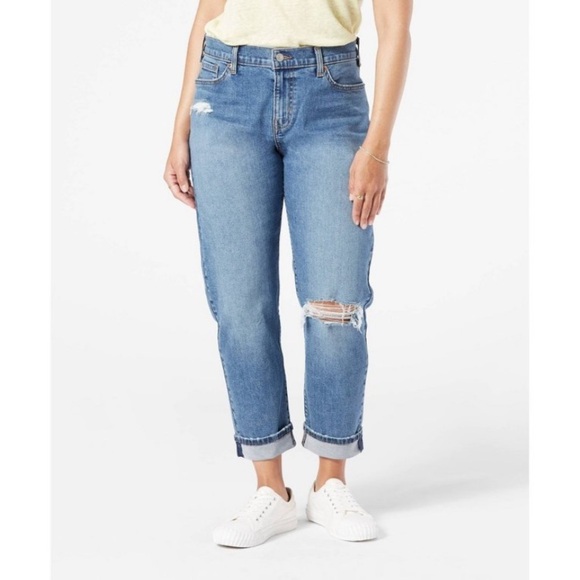 Denizen from Levi’s womens mid rise cropped boyfriend jeans nwt - Picture 1 of 7